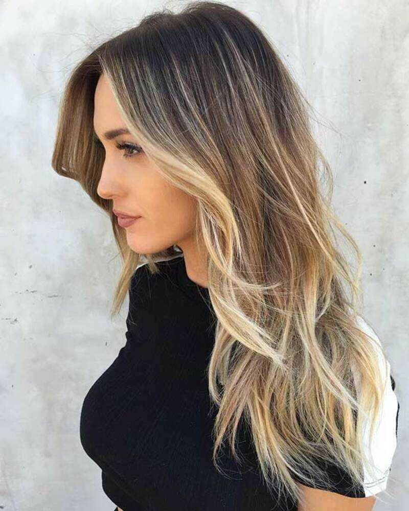 Classic long layers bestow a sleek and sophisticated appearance to thin, long hair (Source: Stay Glam)