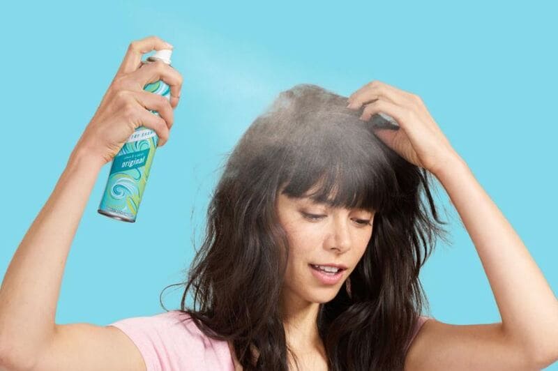 Dry shampoo like a spray or powder form will add volume to your hair. (Source: Batiste Dry Shampoo)