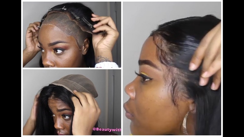 Liquid cap serves as a foundation of the weave (Source: Youtube “BeautyWithTy”)