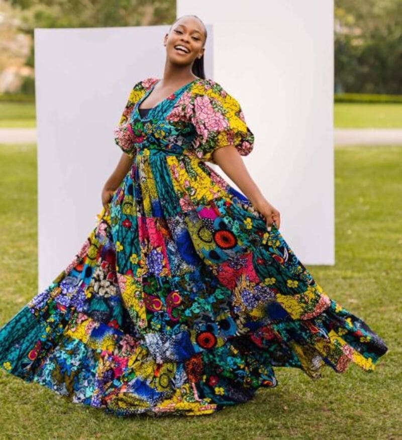 You can personalize your Ankara maxi dress with unique details. (Source: Amazon)