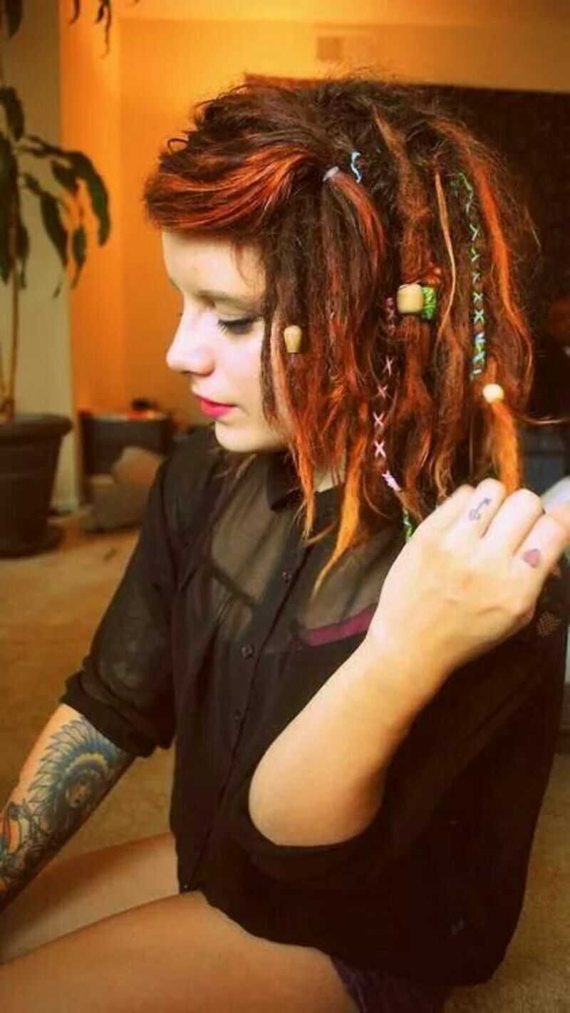 Ginger dreadlocks ignite a captivating blend of warmth and boldness (Source: Dreaded Girls)