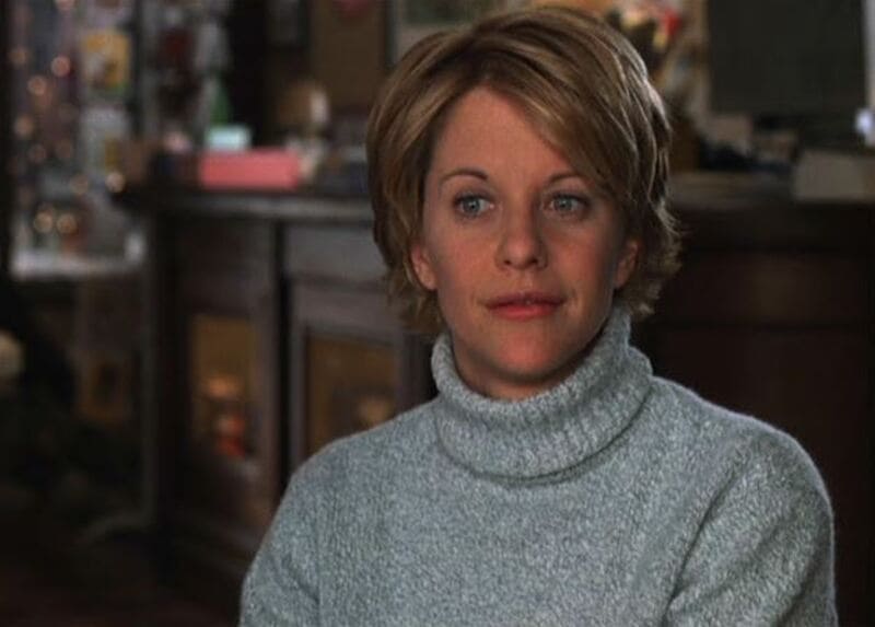 The choppy bob is inspired by Meg Ryan's memorable look in "You've Got Mail." (Source: capture the castle)