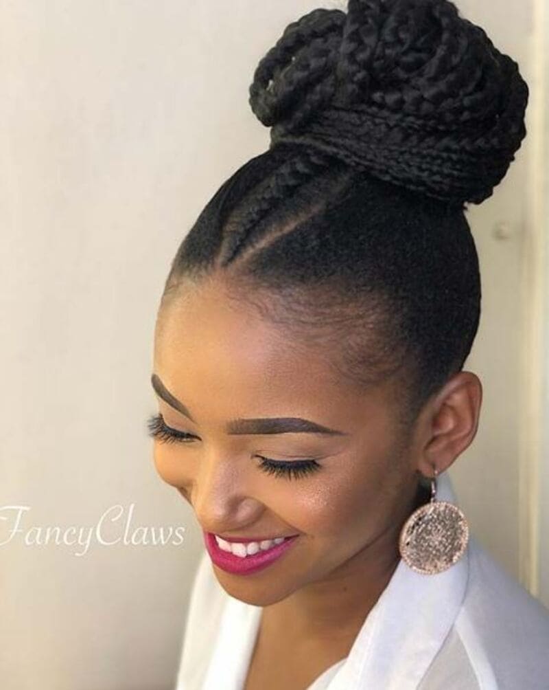 The tiered bun steals the spotlight with its intricate and eye-catching design. (Source: Pinterest)