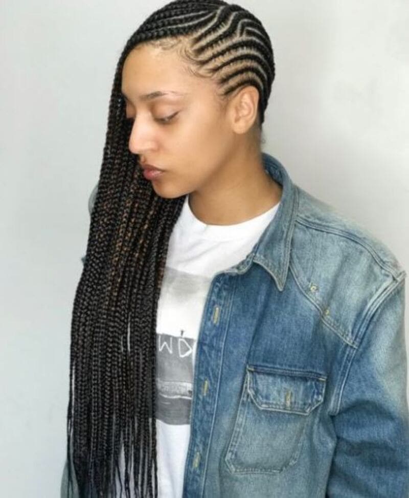 Braids look really cute and there are countless designs to choose from. (Source: Pinterest)