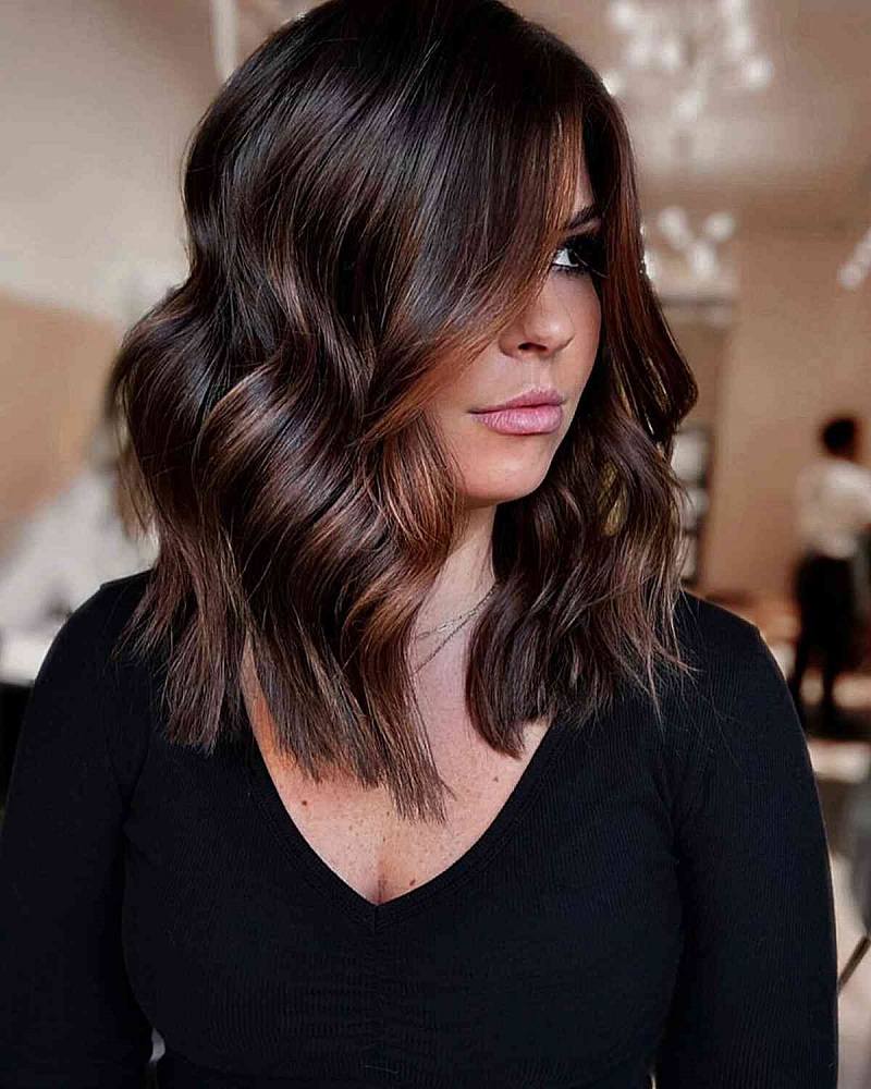 Dark balayage brunette (Source: Latest-Hairstyles)