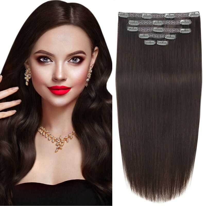 Clip In extensions are a convenient and user-friendly option (Source: Amazon)