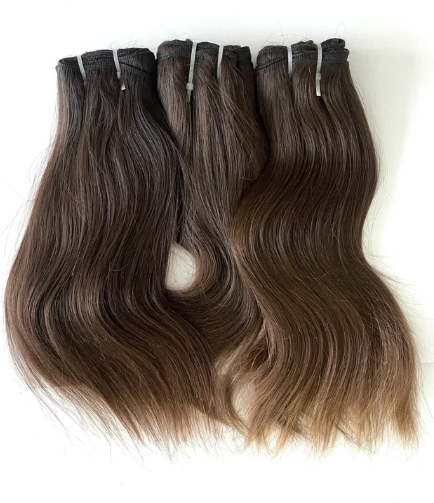 These extensions are crafted from 100% natural Indian human hair, sourced directly from donors. (Source: Hair For Extensions, Clip Hair Extensions) single donor hair