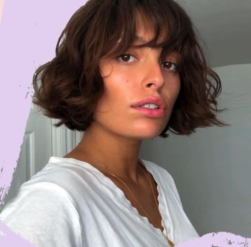 A messy French bob haircut is a stylish variation of the classic bob hairstyle. (Source: Glamour UK)