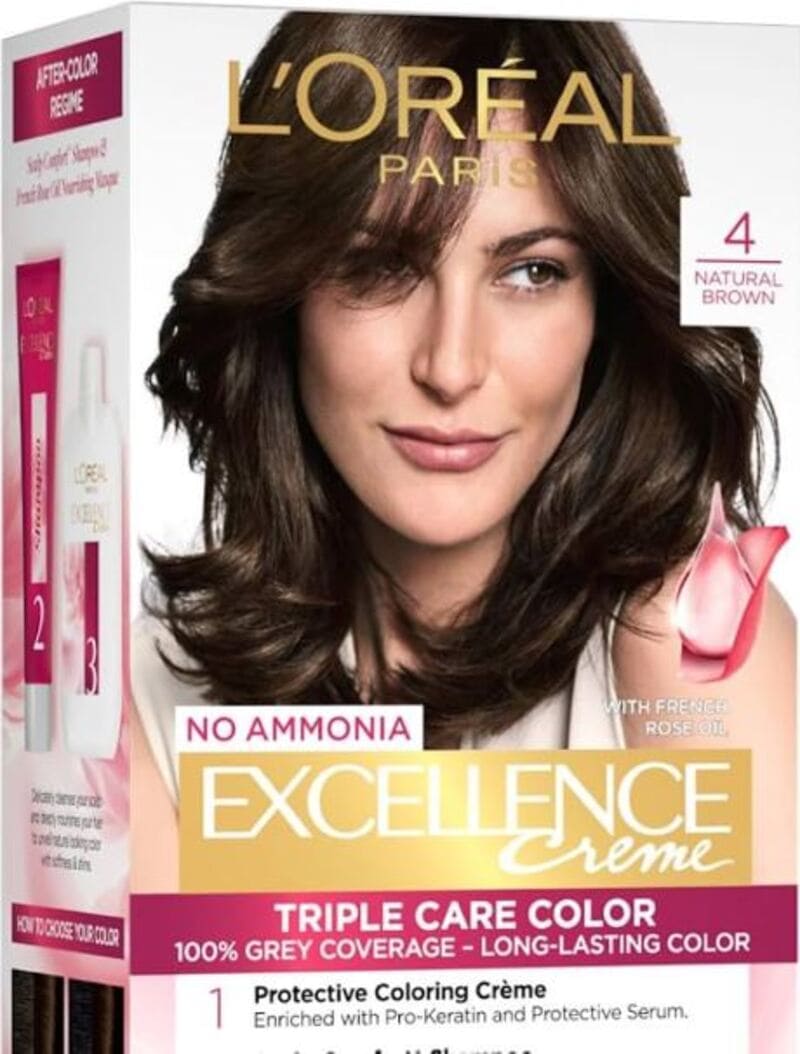 L'Oreal Paris Excellence Creme Hair Colour provides permanent hair color options. (Source: Amazon)