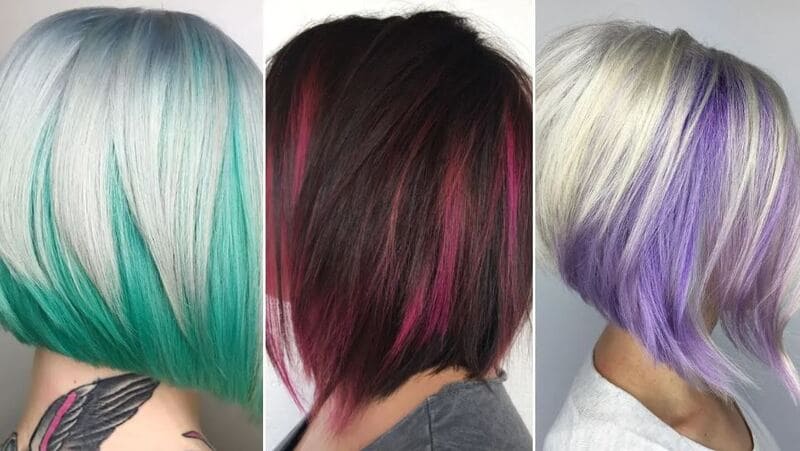 Two-tone hair color is still in style and continues to be a popular choice. (Source: The Right Hairstyles)