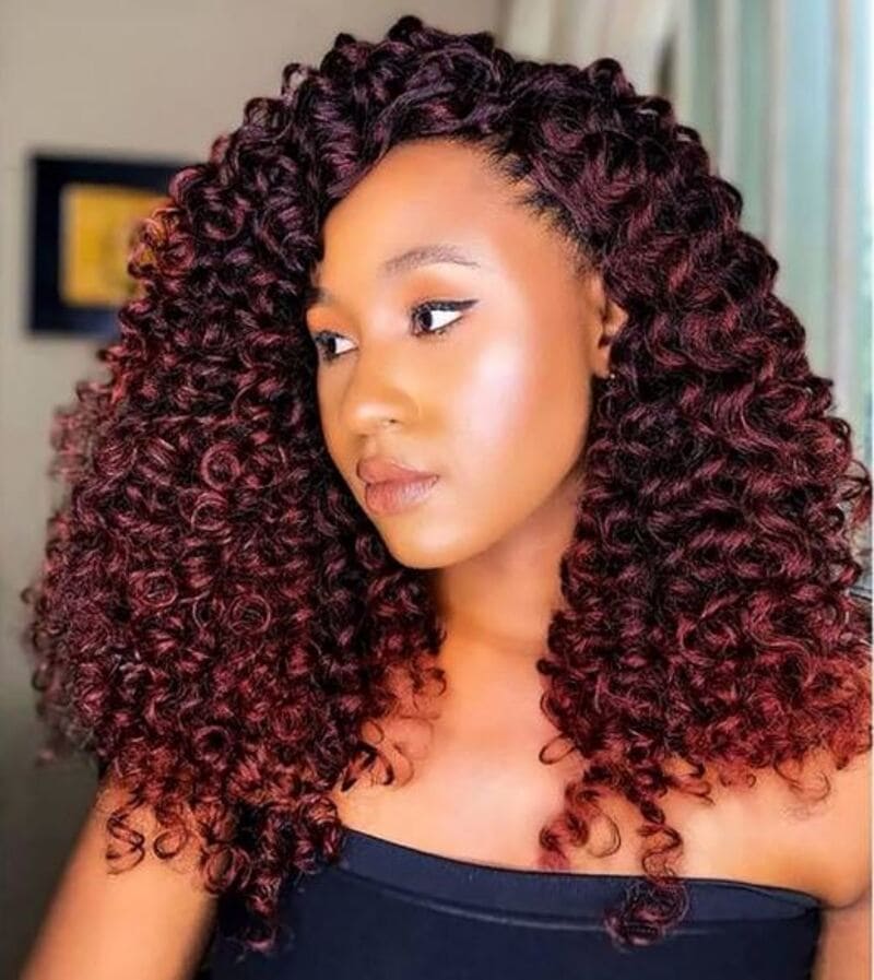 Wet and wavy looks with crochet allows for easy installation and provides a variety of styles. (Source: Amazon)