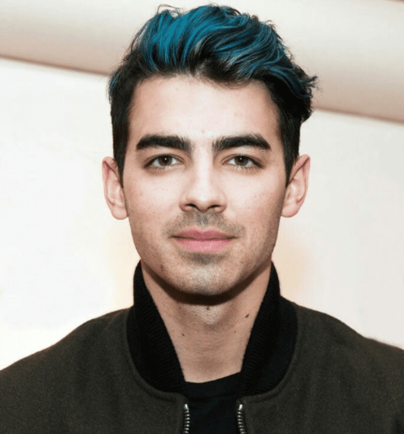 Men can switch up natural hair color with vibrant shades like pastel blue. (Source: Pinterest)