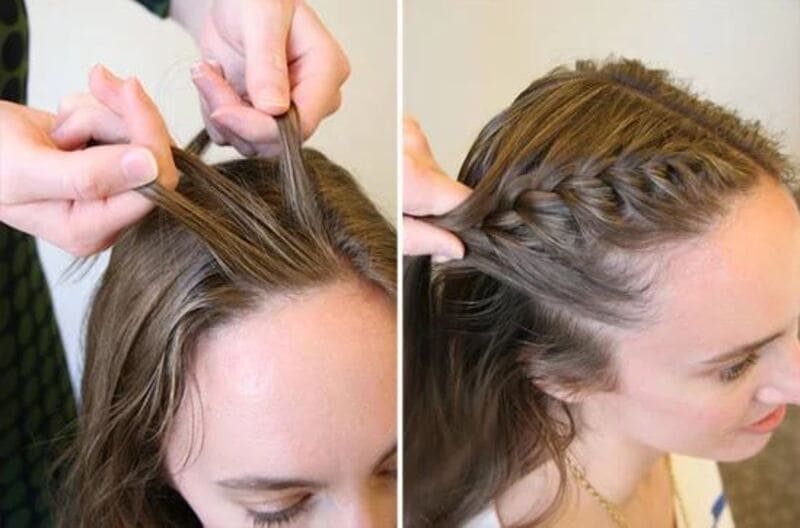 Apply a small amount of hairspray product to your hair to control frizz and flyaways before starting to braid. (Source: POPSUGAR)