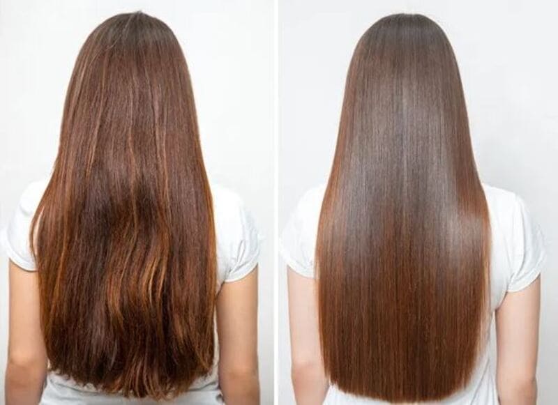 Unlike relaxers, texturizers are not left on for a long time to completely straighten your hair. (Source: Visuelles Begreifen)