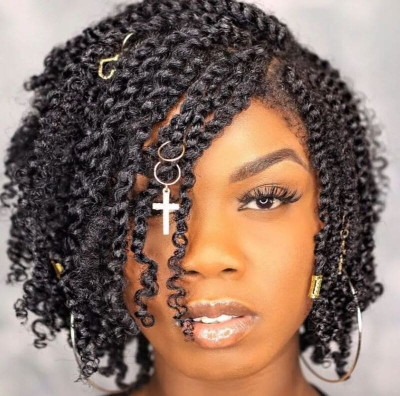 Two-strand and three-strand twists tend to last longer compared to other twist styles. (Source: Hair Adviser)