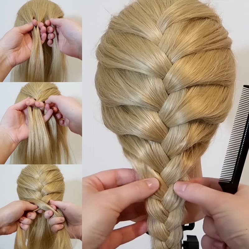 Let’s craft stunning French braids (Source: Youtube @EverydayHairInspiration)