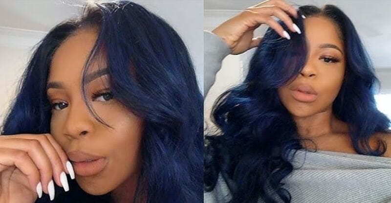 Dyeing black hair to blue without bleach means working with the existing dark pigments in your hair. (Source: YouTube)