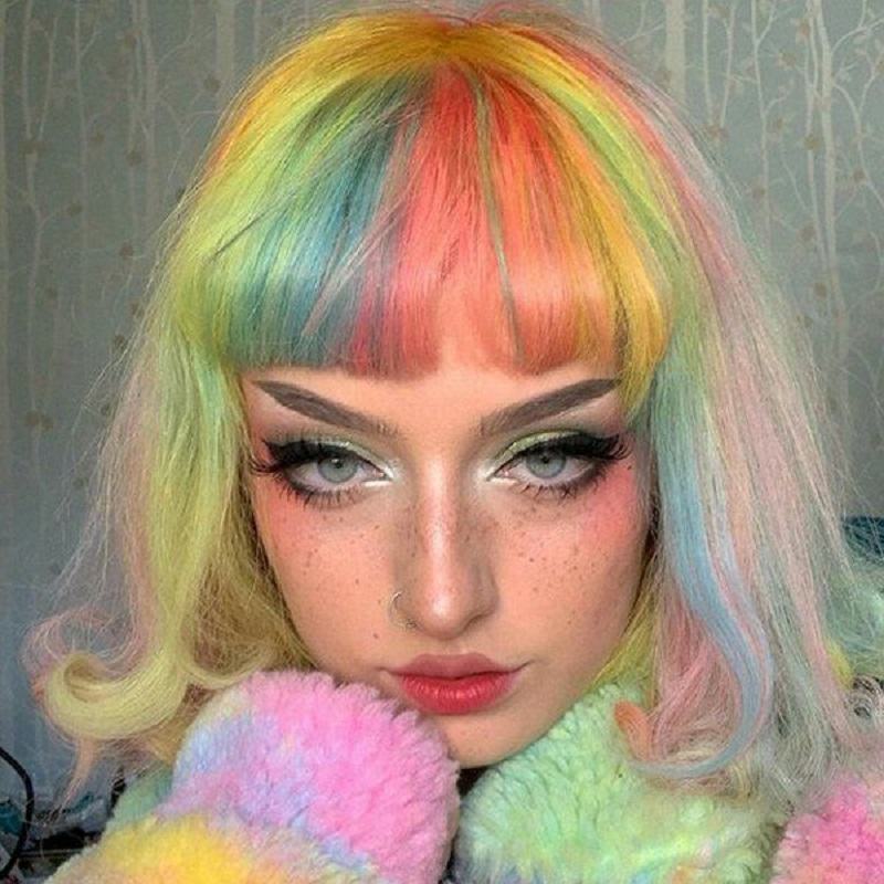 Rainbow Hair (Source: Pinterest)