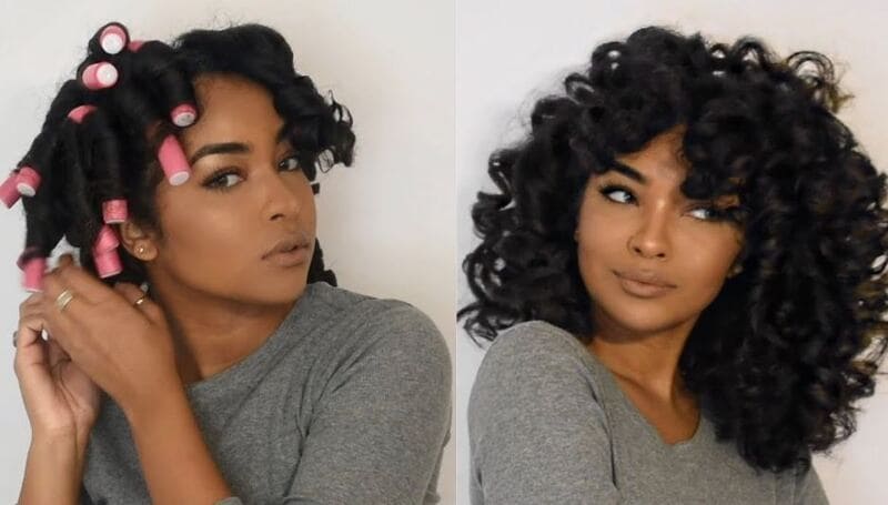 When working with body wave weave, it is best to opt for medium-sized flexi rods to create soft, loose curls. (Source: YouTube)