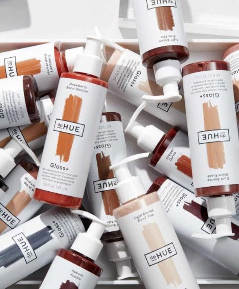 dpHUE Color Boosting Gloss + Deep Conditioning Treatment works like a conditioning mask but contains color pigments to enhance the hair color. (Source: InStyle)