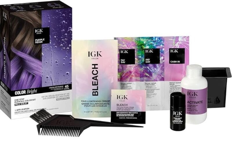 The IGK Permanent Color Kit is considered the best permanent hair dye for dark hair without bleach. (Source: Bodegas & Naves Industriales)