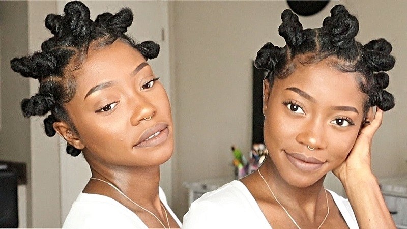 Bantu Knots with Edges (Source: Youtube “Keke J.”)