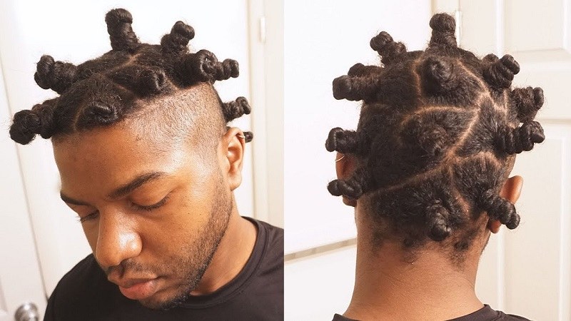 Bantu Knots for Men (Source: WillOnAWhim)