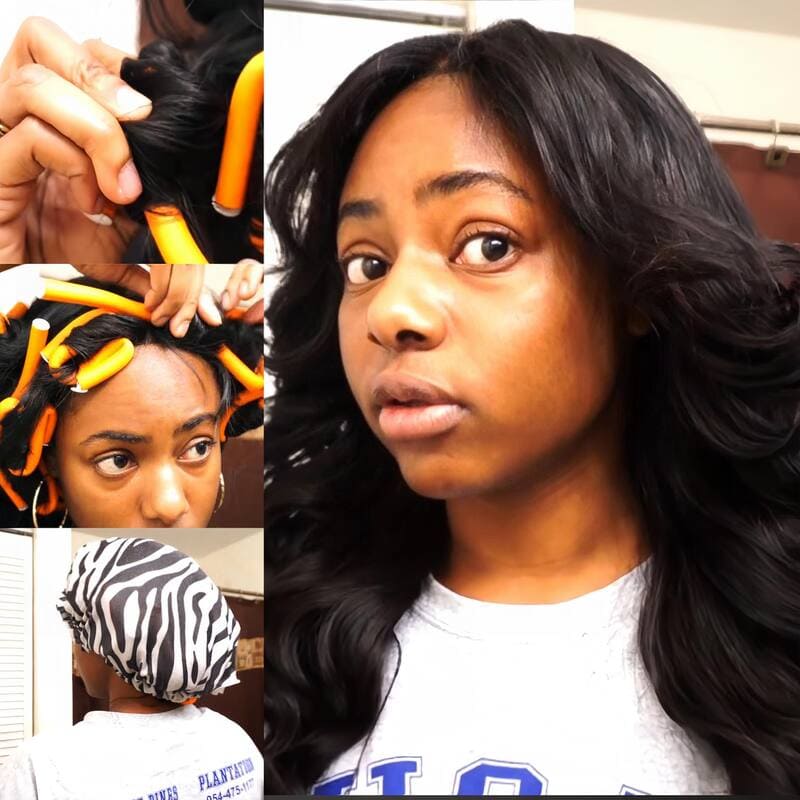 How to flexi rod weave guide: step-by-step (Source: Youtube @StephanieSTYLEZZ)