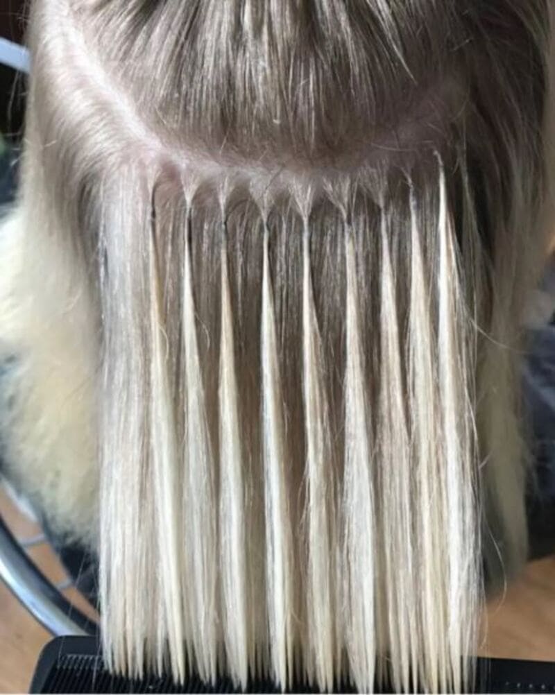 Micro fusion extensions are an excellent choice for thin hair when you want to transform your hairstyle. (Source: Hair Extensions San Diego)