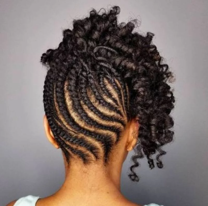 Top 12 low maintenance short hair kinky twist hairstyles 13 low maintenance short hair kinky twist hairstyles The flat twisted updo is a perfect choice for short hair. (Source: Hair Motive)