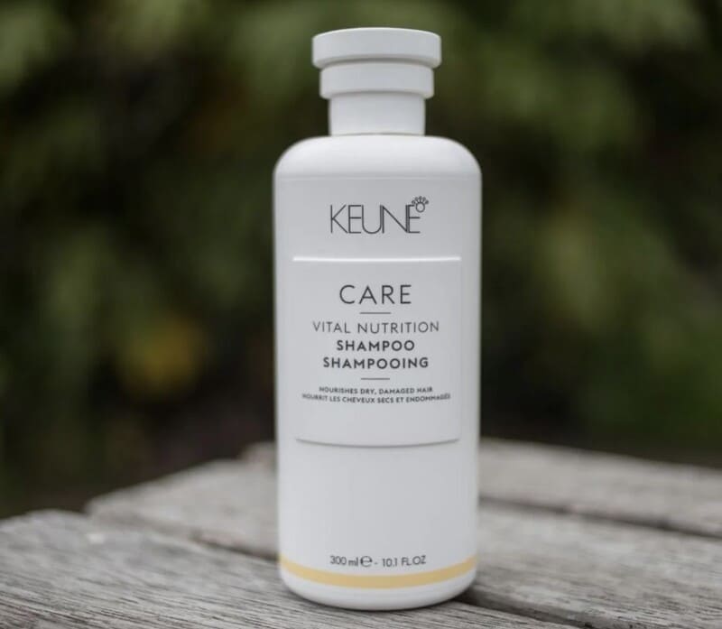 Keune's Vital Nutrition Shampoo restores moisture balance with elasticity-boosting ingredients. (Source: Keune)