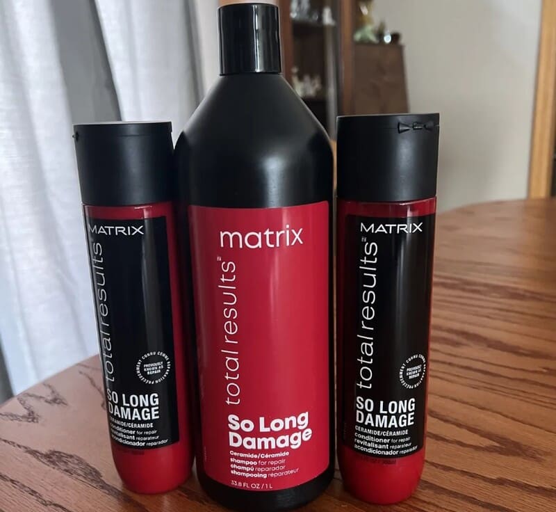 Matrix So Long Damage Shampoo is gentle, strengthening formula reinforcing hair's resilience against snapping and shedding. (Source: eBay)