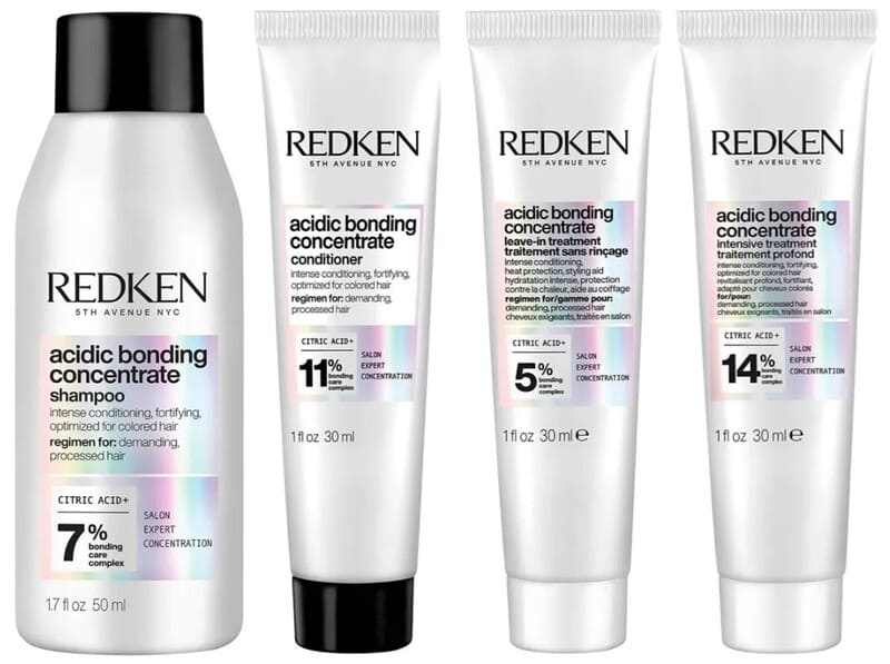 Redken Acidic Bonding Concentrate works on multiple levels to transform compromised strands. (Source: eBay)