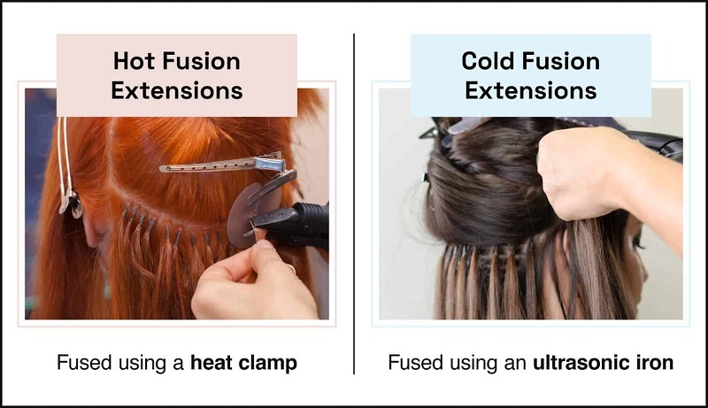 Ultrasonic Cold Fusion Hair Extensions Method (Source: Ula Hair)