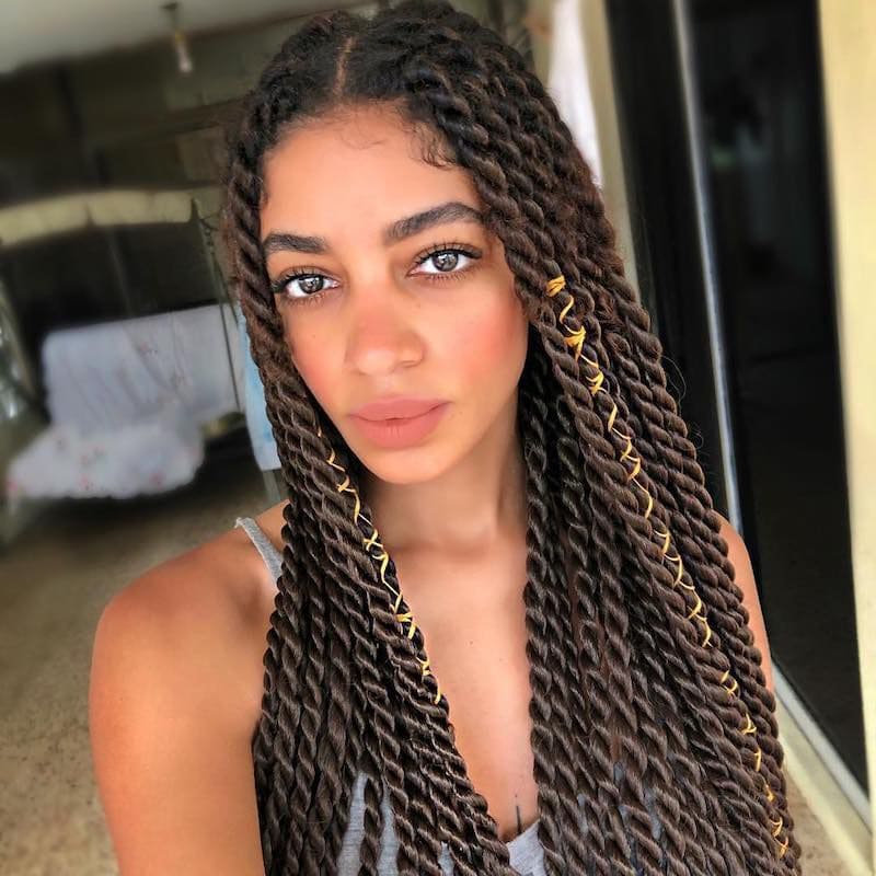 Senegalese twists offer excellent protection without weighing your hair down (Source: Byrdie)