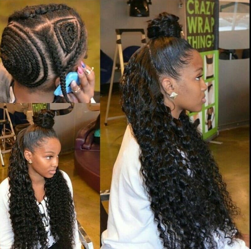 The vixen sew-in allows you to style your hair in so many different ways. (Source: Indo Asian Human Hair Int.Inc.)