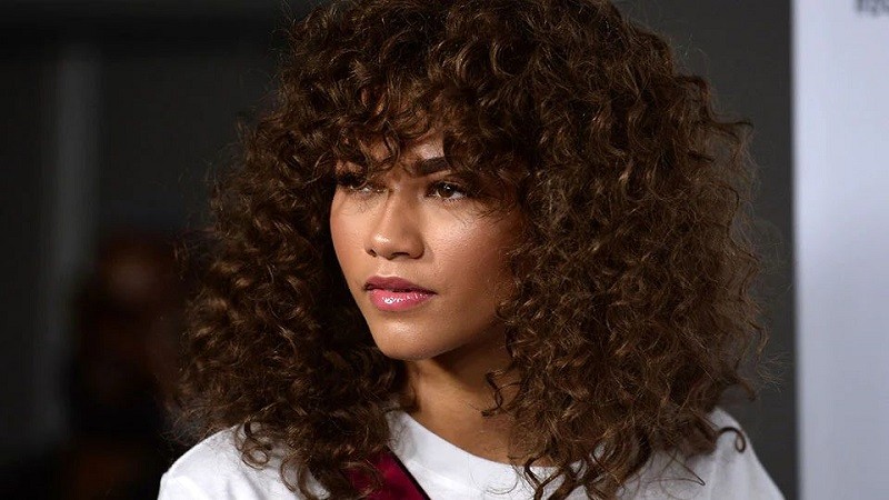 Zendaya Natural Hair with Curly Gorgeous Texture (Source: Carmella Marie)