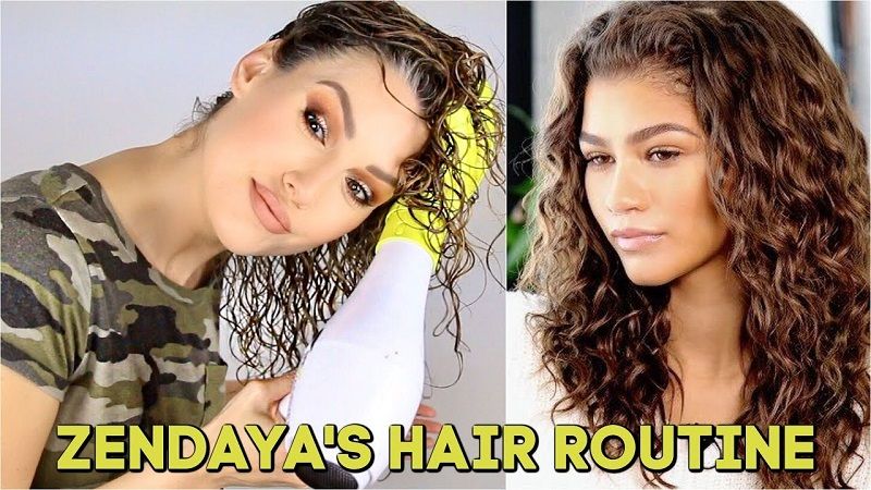 Zendaya Natural Hair Routine (Source: Youtube)