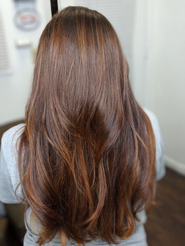 auburn hair