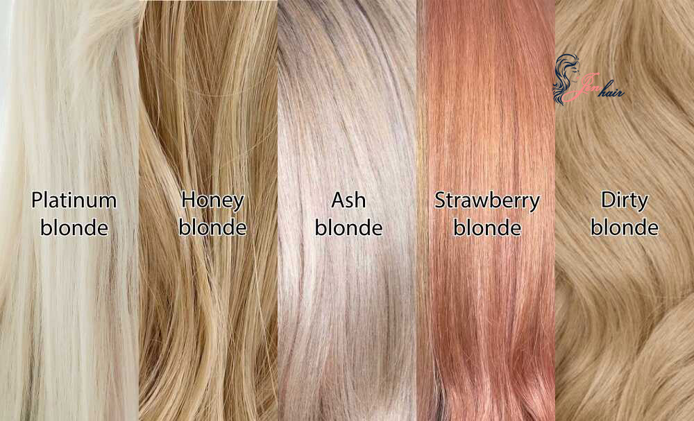 Some popular shades of blonde