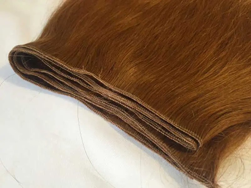 Weft hair extensions