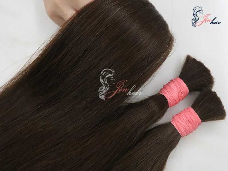 Vietnamese human hair bundles. 