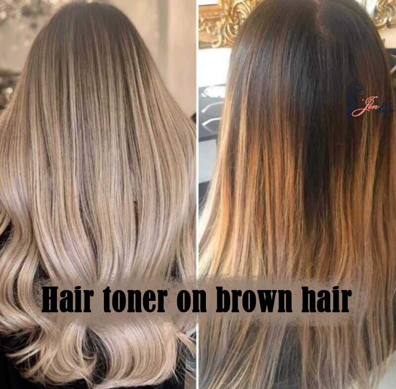 Hair toner on brown hair are commonly targeted toward individuals with blonde hair to remove yellow tones.