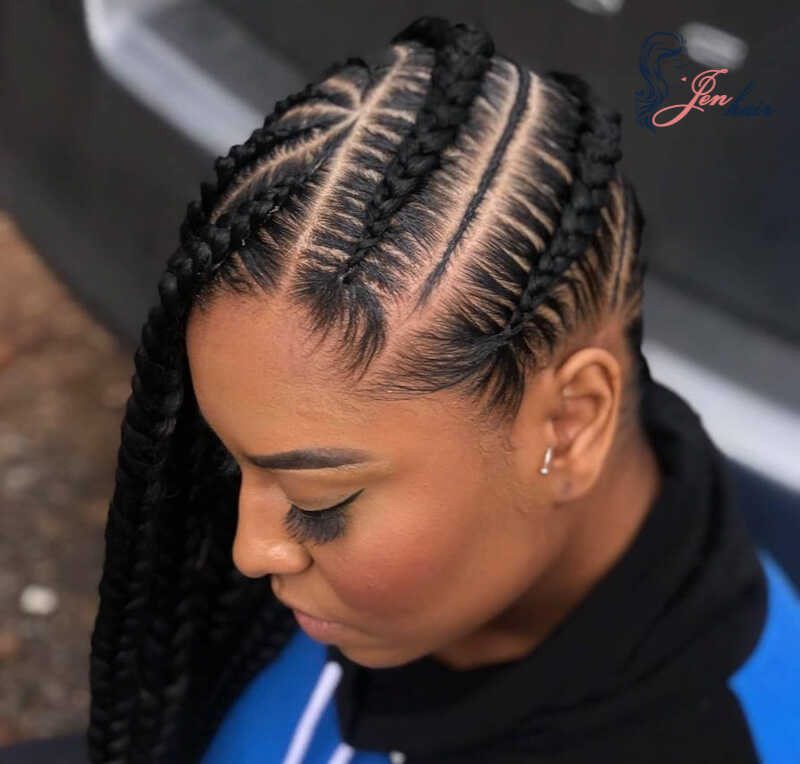 Jumbo lemonade braids with extra-thick braids 