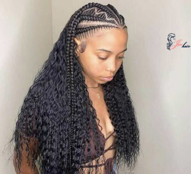 The stitch braids create a secure foundation for attaching the quick weave. (Source: Pinterest)