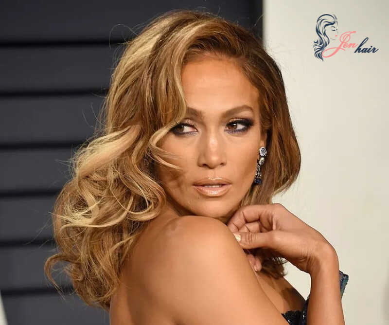 Honey blonde shade of Jennifer Lopez works well with her warm undertones.