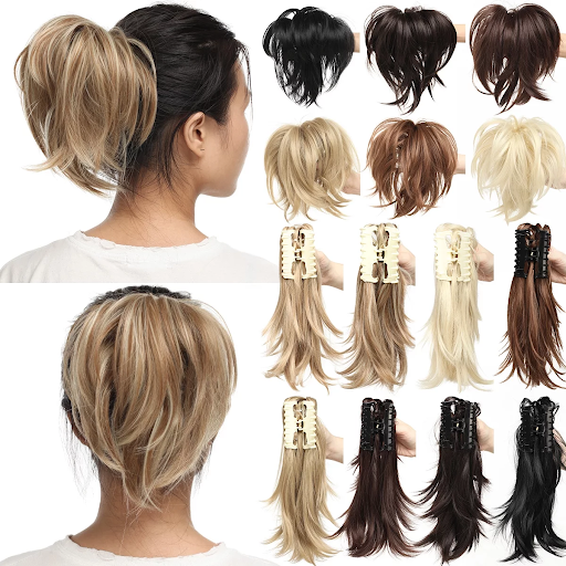 The Hivision Adjustable Messy Style ponytail hair extension is flexible and adjustable