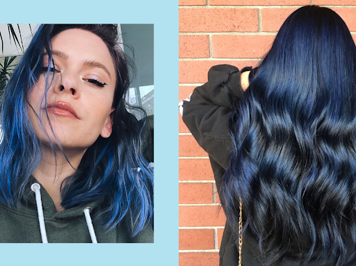 dark blue hair dye color