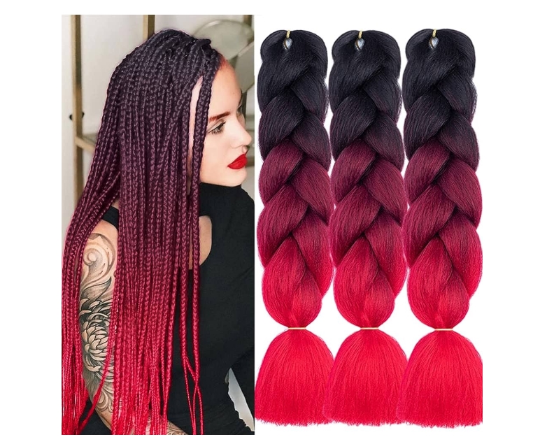 The ombre jumbo braiding hair is versatile and suitable for various occasions