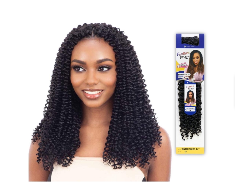 The tight curl pattern of the hair makes it unsuitable for bohemian knotless braids